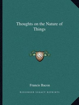 portada thoughts on the nature of things