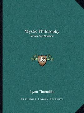 portada mystic philosophy: words and numbers (en Inglés)