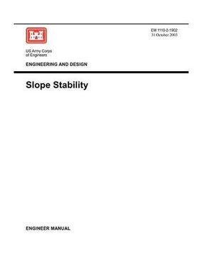 portada engineering and design: slope stability (engineer manual 1110-2-1902) (en Inglés)
