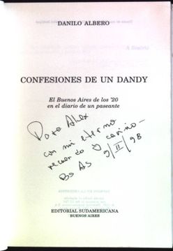 portada Confesiones de un Dandy: El Buenos Aires de los '20 en el Diario de un Paseante (Signiertes Exemplar) Narrativas Historicas