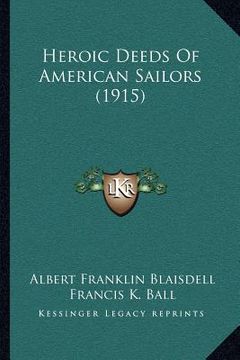 portada heroic deeds of american sailors (1915) (en Inglés)