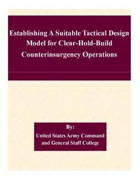 portada Establishing A Suitable Tactical Design Model for Clear-Hold-Build Counterinsurgency Operations (en Inglés)