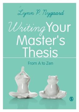 portada Writing Your Master′s Thesis: From A to Zen (in English)