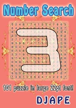 portada Number Search: 101 Puzzle in Large 22Pt Font! (Number Searches Books) (in English)