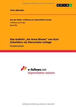 portada Das Gedicht „An Anna Blume" von Kurt Schwitters als literarische Collage