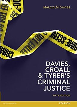 portada Davies, Croall & Tyrer's Criminal Justice (en Inglés)