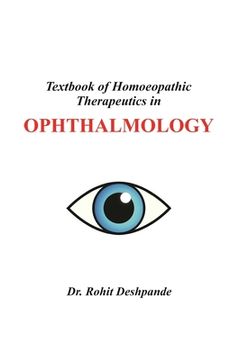 portada Textbook of Homoeopathic Therapeutics in Ophthalmology (en Inglés)