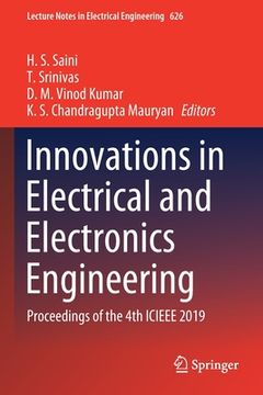 portada Innovations in Electrical and Electronics Engineering: Proceedings of the 4th Icieee 2019 (en Inglés)