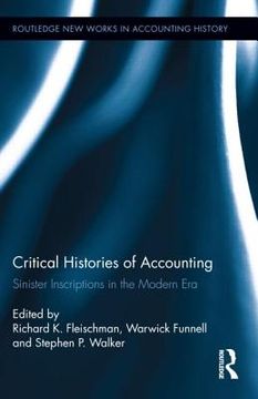portada critical histories of accounting (in English)