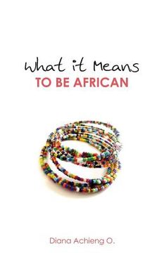 portada What It Means to Be African (in English)