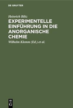 portada Experimentelle Einführung in die Anorganische Chemie 