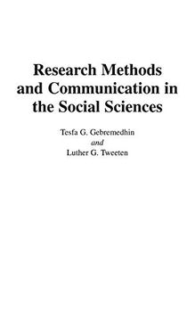 portada Research Methods and Communication in the Social Sciences (en Inglés)