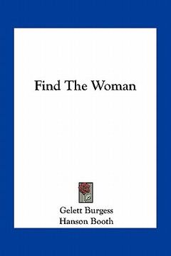 portada find the woman (en Inglés)