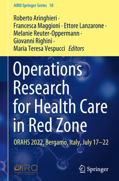 portada Operations Research for Health Care in Red Zone: Orahs 2022, Bergamo, Italy, July 17-22 (en Inglés)