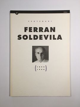 portada Centenari Ferran Soldevila (1894-1994) (en Catalá)