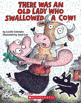 portada There was an old Lady who Swallowed a Cow! A Board Book (in English)