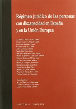 portada Regimen Juridico de las Personas con Discapacidad en España y en la Union Europea