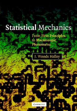 portada Statistical Mechanics: From First Principles to Macroscopic Phenomena (en Inglés)