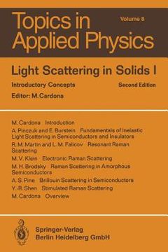 portada light scattering in solids i: introductory concepts (en Inglés)