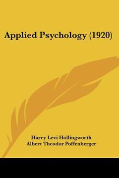 portada applied psychology (1920) (en Inglés)