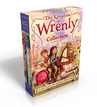 portada The Kingdom of Wrenly Collection (Includes four magical adventures and a map!): The Lost Stone; The Scarlet Dragon; Sea Monster!; The Witch's Curse (en Inglés)