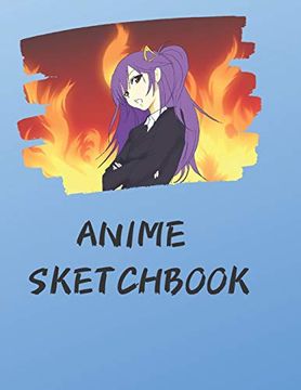 Just a Girl who Loves Anime Sketch Book: Comic Manga Sketchbook A4