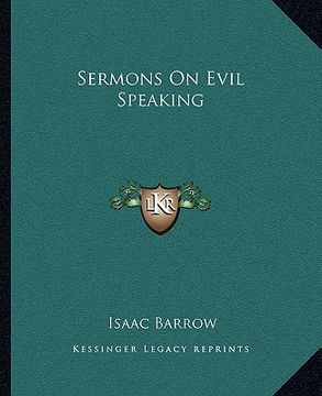 portada sermons on evil speaking (en Inglés)