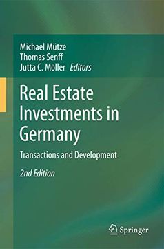 portada Real Estate Investments in Germany: Transactions and Development (en Inglés)