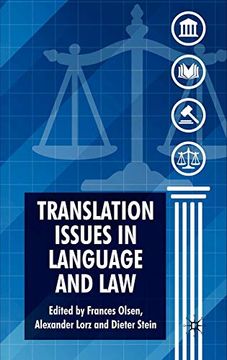 portada Translation Issues in Language and law (in English)