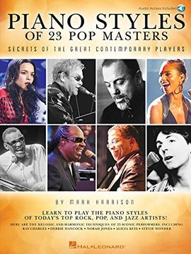 portada Piano Styles of 23 pop Masters: Secrets of the Great Contemporary Players (en Inglés)