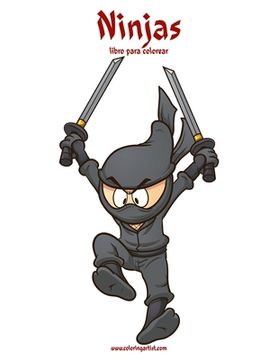 portada Ninjas libro para colorear 1