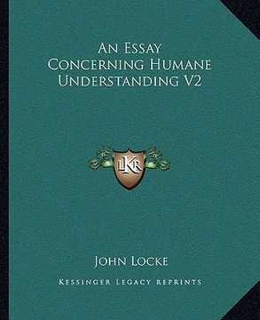 portada an essay concerning humane understanding v2