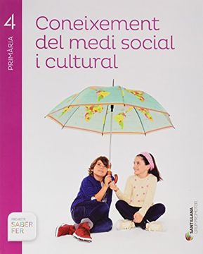 portada CONEIXEMENT DEL MEDI SOCIAL I CULTURAL 4 PRIMARIA SABER FER