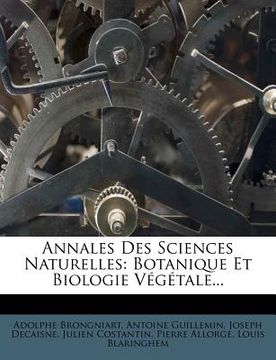 portada Annales Des Sciences Naturelles: Botanique Et Biologie Végétale... (in French)