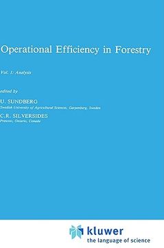 portada operational efficiency in forestry: volume 1: analysis