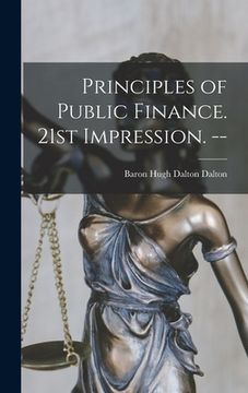 portada Principles of Public Finance. 21st Impression. -- (in English)