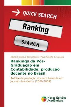 portada Rankings da Pós-Graduação em Contabilidade: produção docente no Brasil