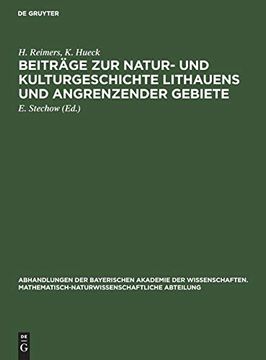 portada Beiträge zur Natur- und Kulturgeschichte Lithauens und Angrenzender Gebiete 