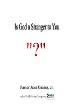 portada Is God a Stranger to You? (in English)