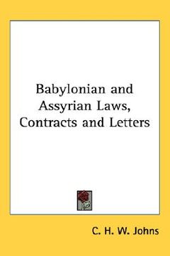 portada babylonian and assyrian laws, contracts and letters