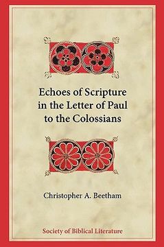 portada echoes of scripture in the letter of paul to the colossians (en Inglés)