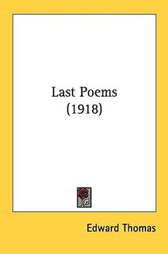 portada last poems (1918) (in English)
