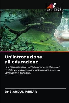 portada Un'introduzione all'educazione (en Italiano)