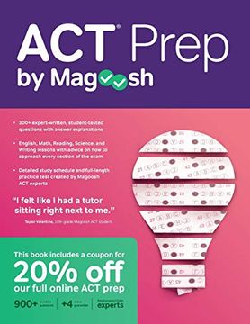 portada Act Prep by Magoosh: Act Prep Guide With Study Schedules, Practice Questions, and Strategies to Improve Your Score (in English)