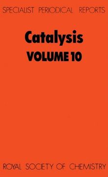 portada Catalysis: Volume 10 (Specialist Periodical Reports) (en Inglés)