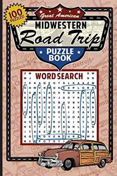 portada Great Midwestern Road Trip Puzzle Book (Great American Puzzle Books) (en Inglés)