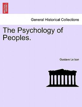 portada the psychology of peoples. (en Inglés)