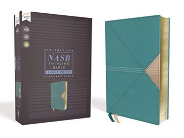 portada Nasb, Thinline Bible, Large Print, Leathersoft, Teal, red Letter Edition, 1995 Text, Comfort Print (in English)