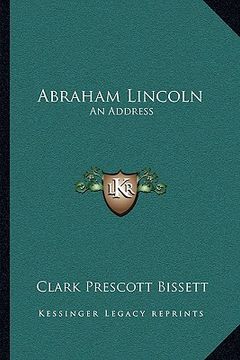 portada abraham lincoln: an address (en Inglés)