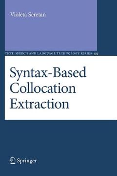 portada Syntax-Based Collocation Extraction (en Inglés)